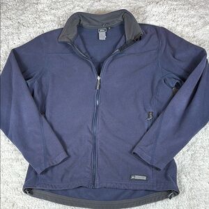 REI Men's Lightweight Fleece Jacket, Navy Blue, Size Large
